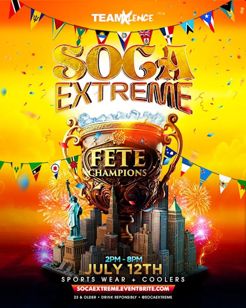 Soca Extreme Summer flyer or graphic.
