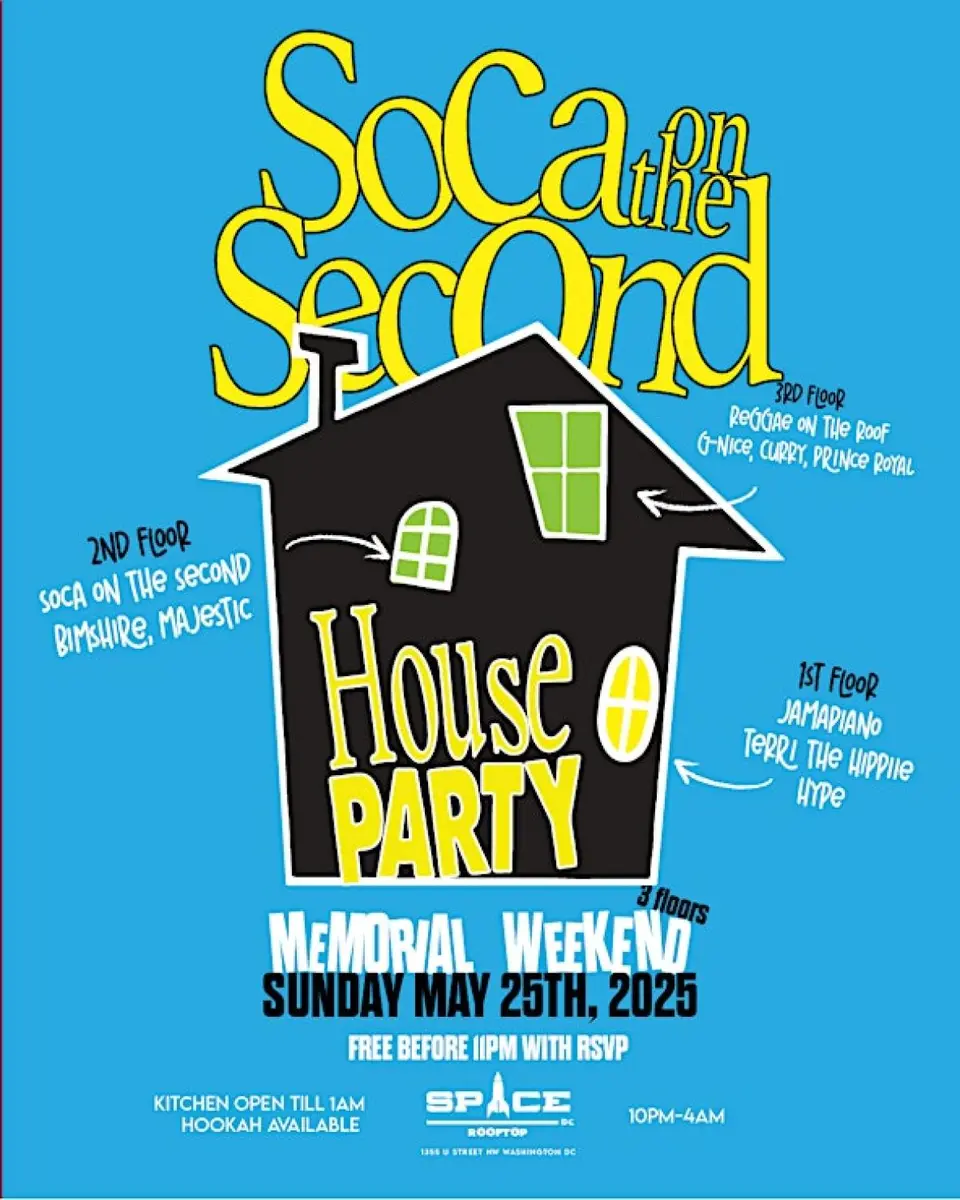 Soca On The Second flyer or graphic.