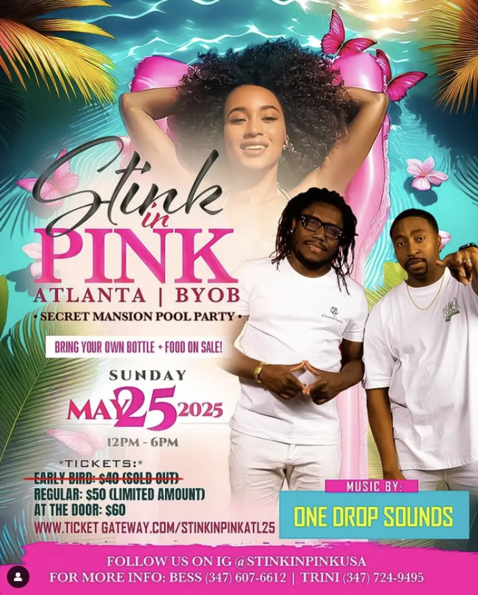 Stink In Pink flyer or graphic.
