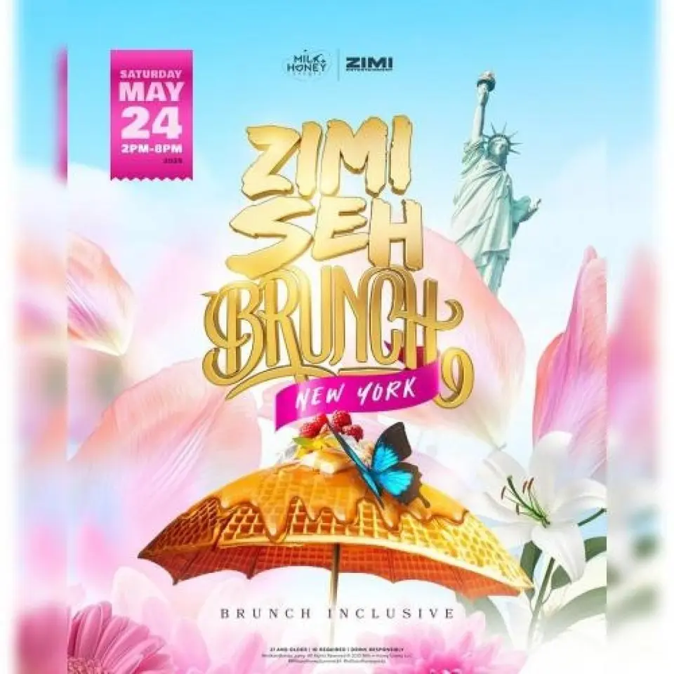 Zimi Seh Brunch  flyer or graphic.