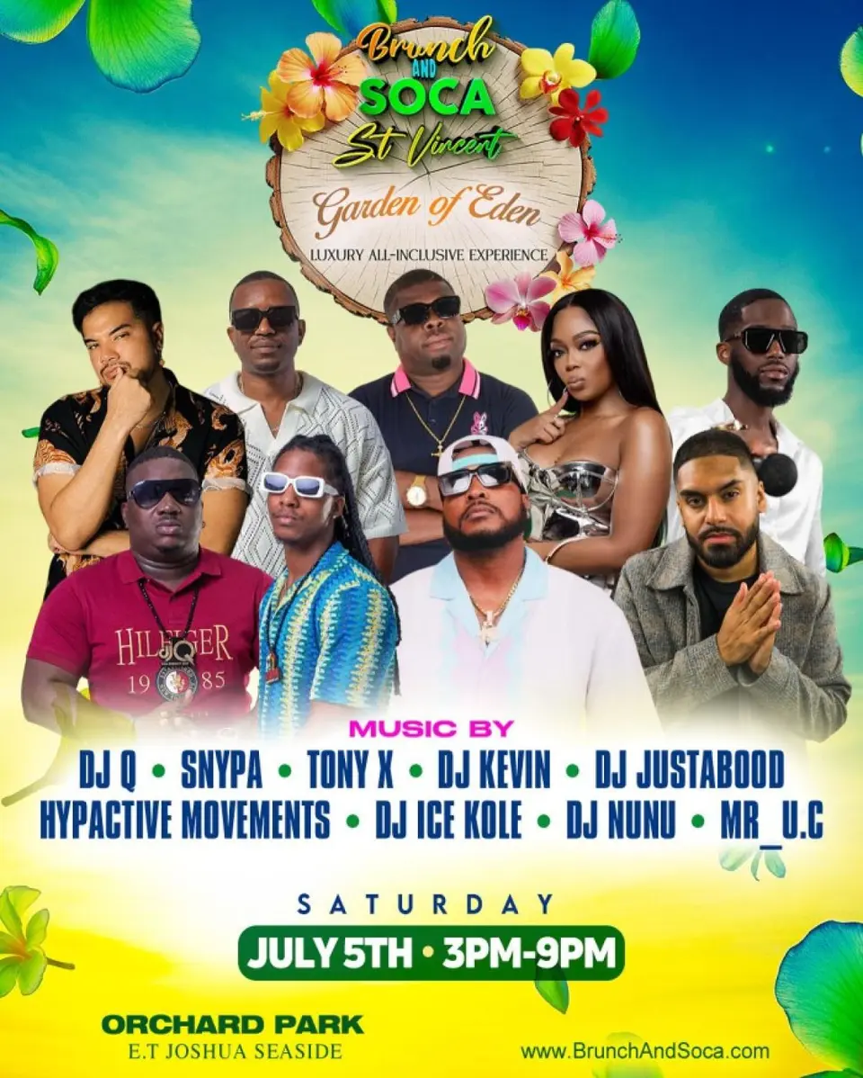 Brunch And Soca flyer or graphic.