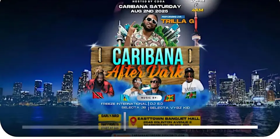Caribana After Dark flyer or graphic.