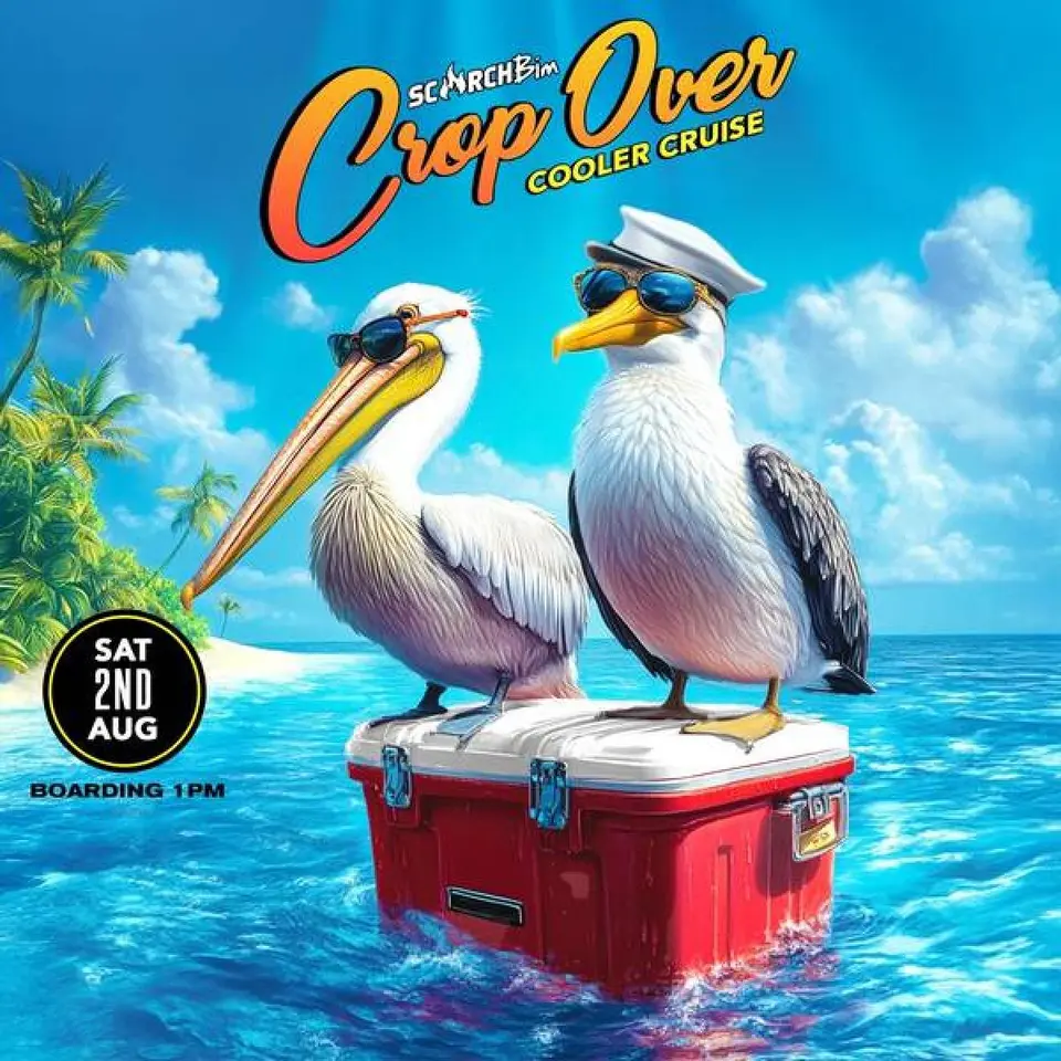 Crop Over Cooler Cruise  flyer or graphic.