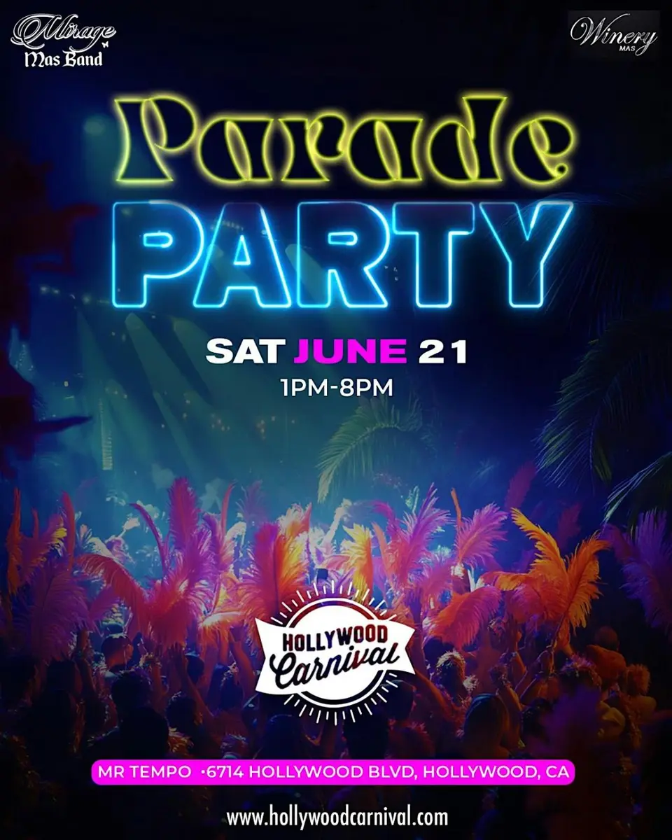Parade Party flyer or graphic.