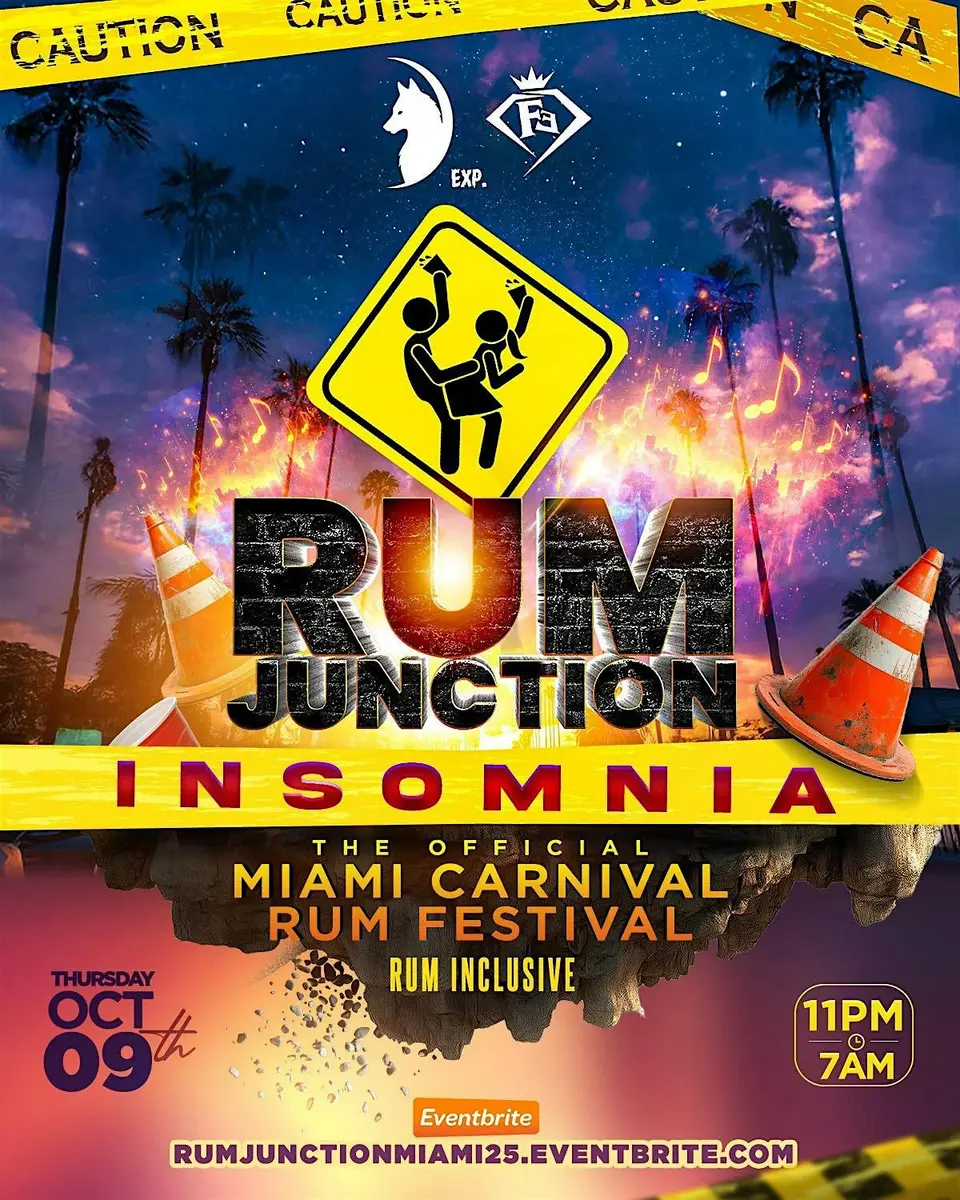 Rum Junction “Insomnia” flyer or graphic.