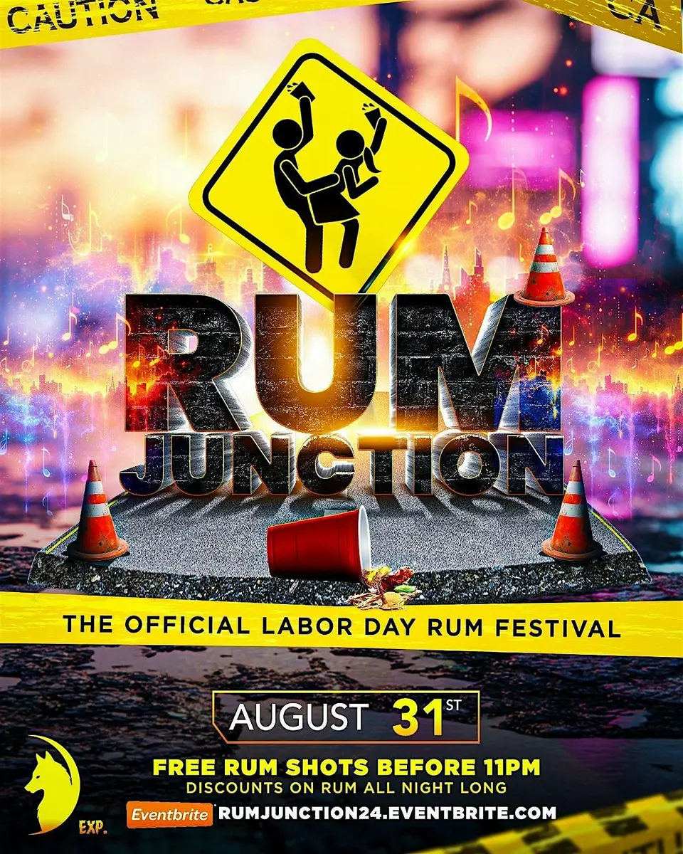 Rum Junction: Rum Festival flyer or graphic.