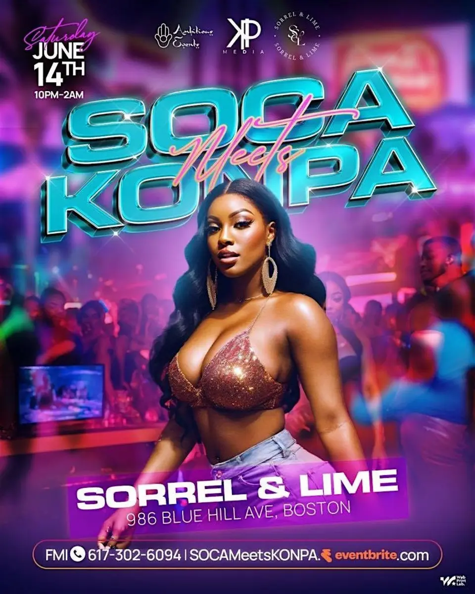 Soca Meets Konpa flyer or graphic.