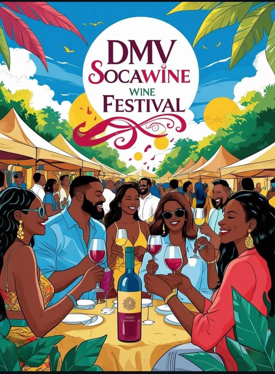 Soca Wine Music & Food Festival flyer or graphic.