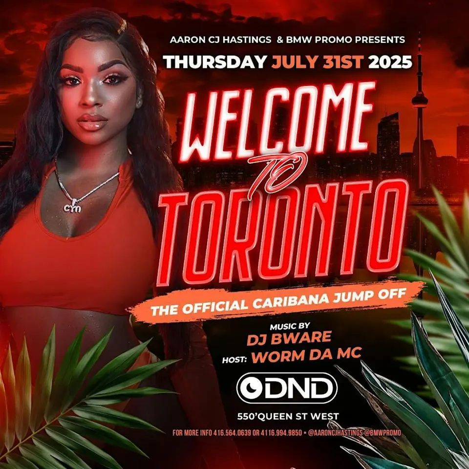 Welcome to Toronto Caribana Jump Off! flyer or graphic.
