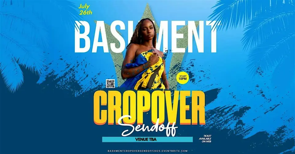 Bashment Cropover Sendoff 2025 flyer or graphic.