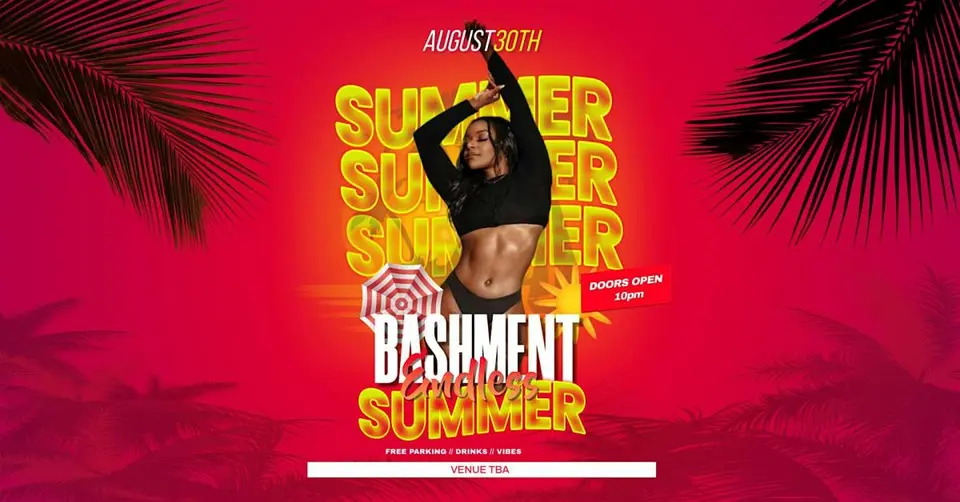 Bashment Endless Summer flyer or graphic.