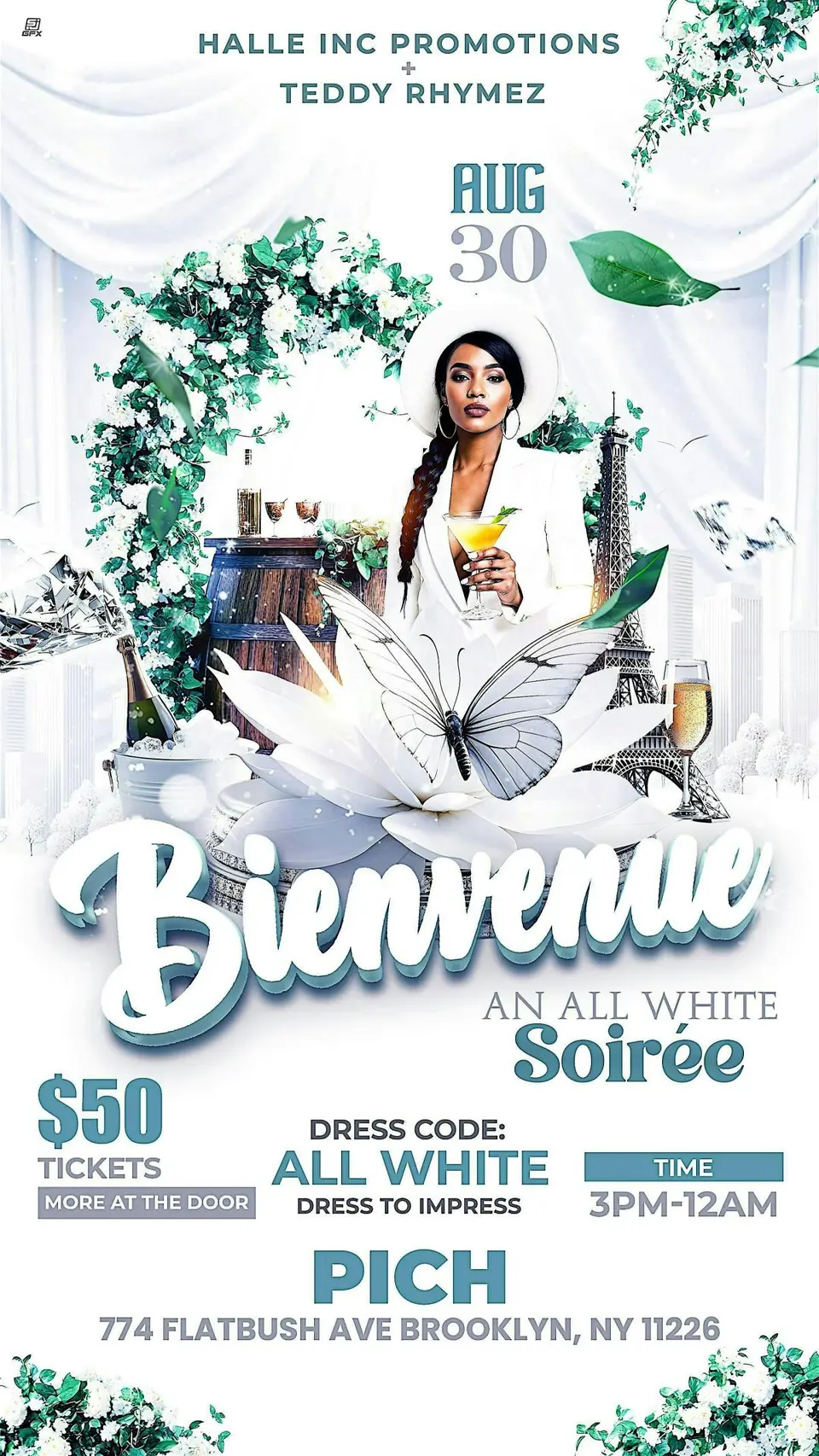 Bíenvenue flyer or graphic.