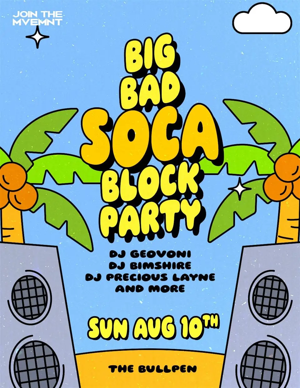 Big Bad SOCA Block Party flyer or graphic.