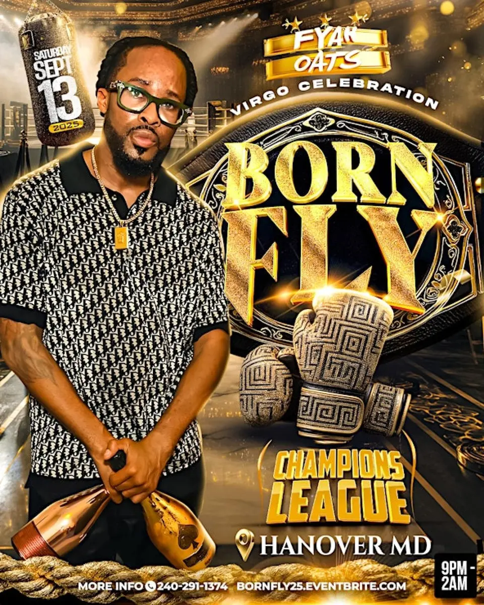 Born Fly 25 flyer or graphic.
