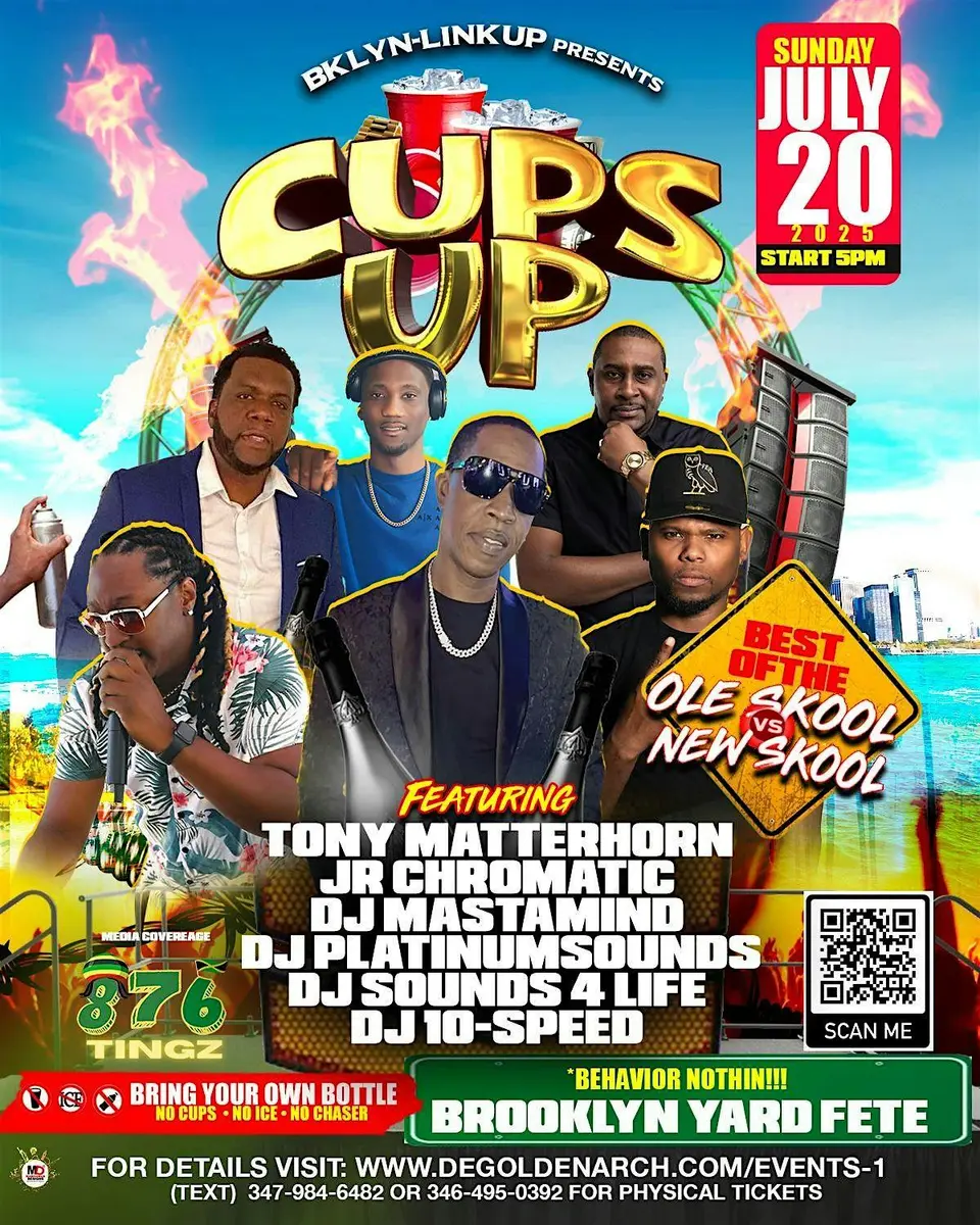 Cups Up! flyer or graphic.