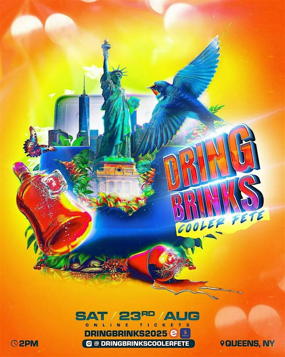 Dring Brinks Cooler Fete flyer or graphic.