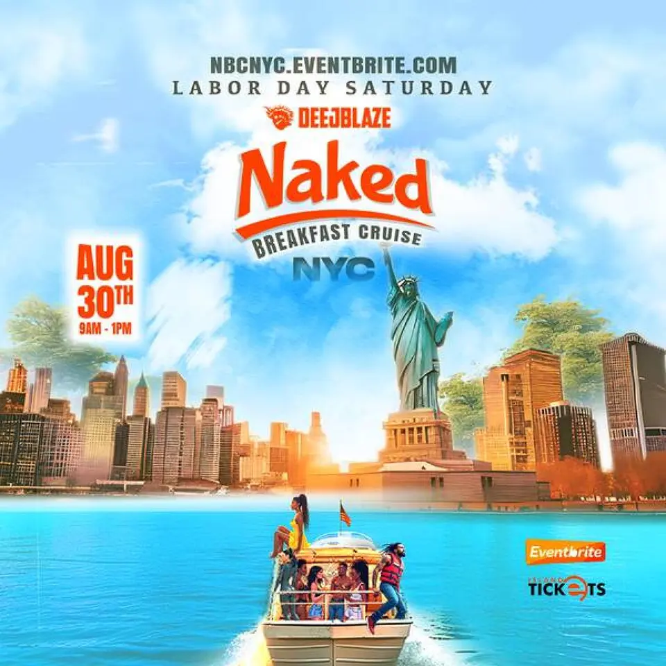 Naked Breakfast Cruise flyer or graphic.