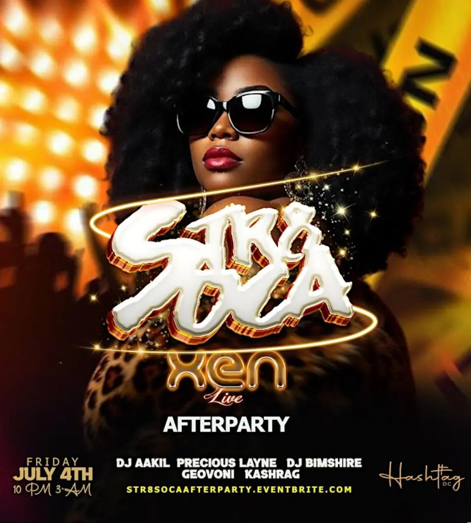 Str8 Soca | Official XEN LIVE AfterParty flyer or graphic.