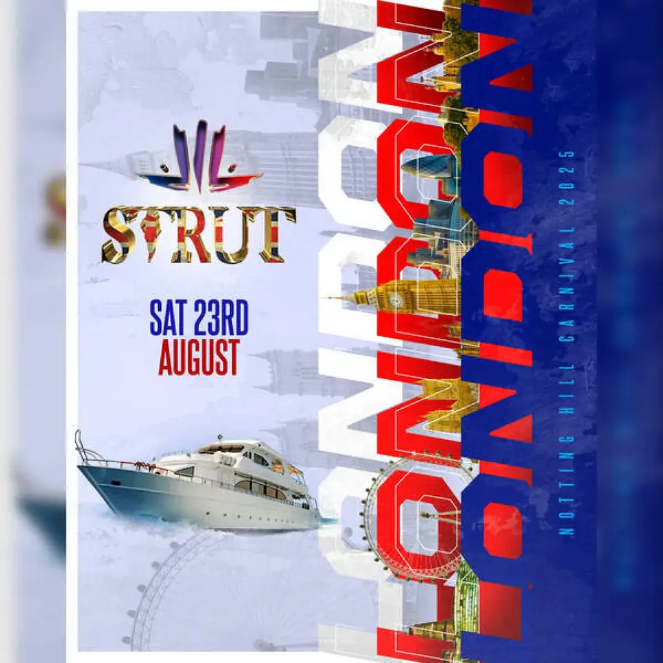 Strut flyer or graphic.