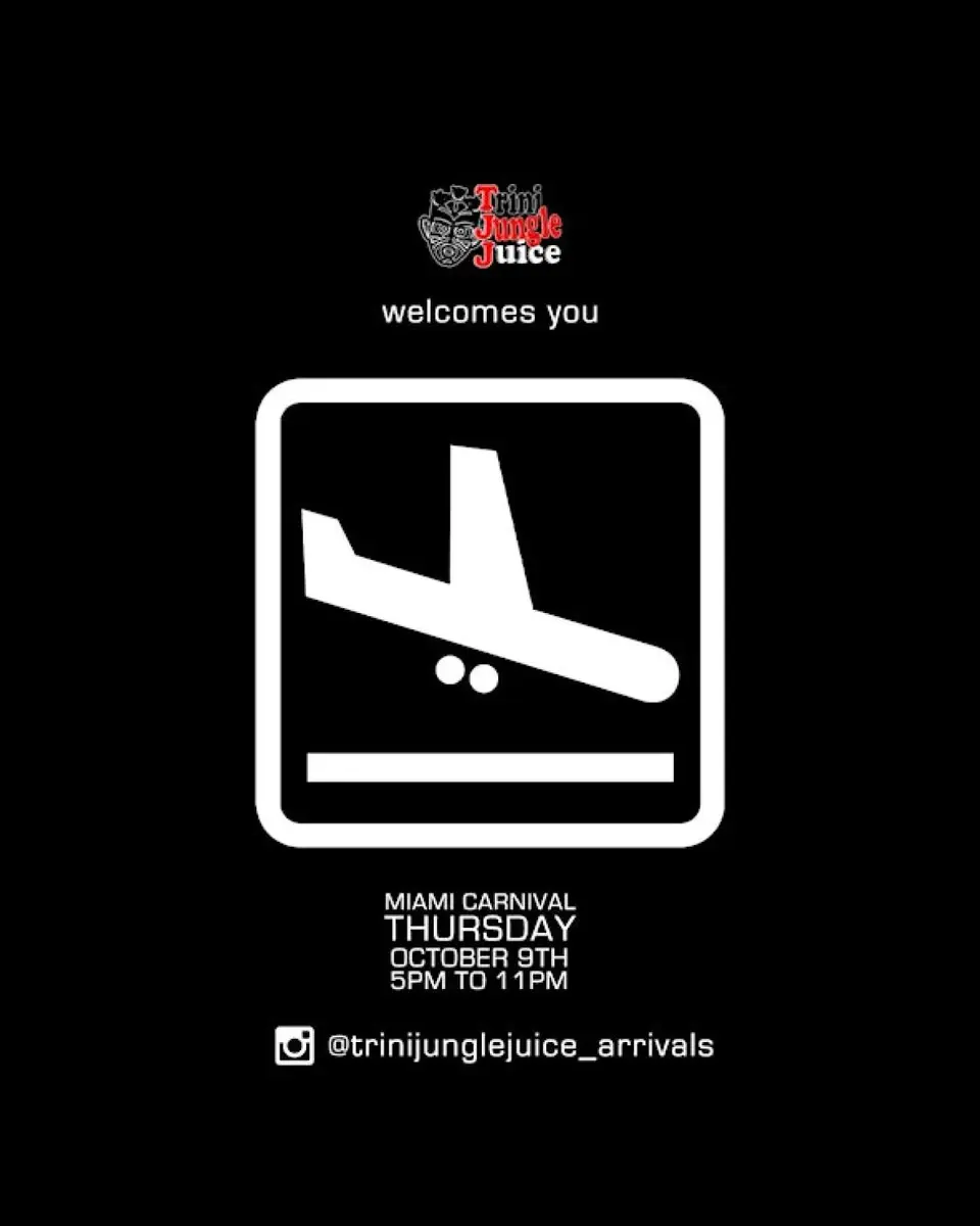 Arrivals flyer or graphic.