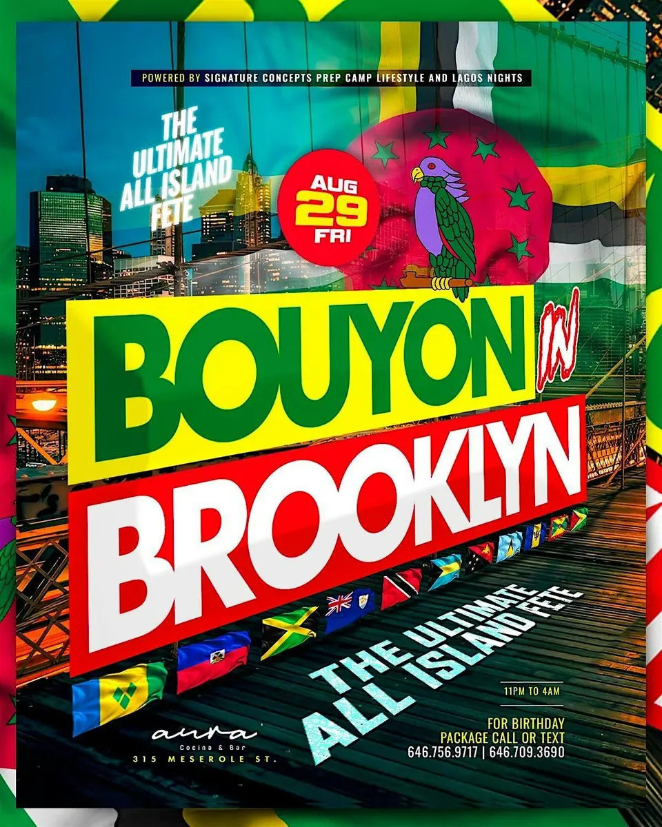 Bouyon in Brooklyn flyer or graphic.