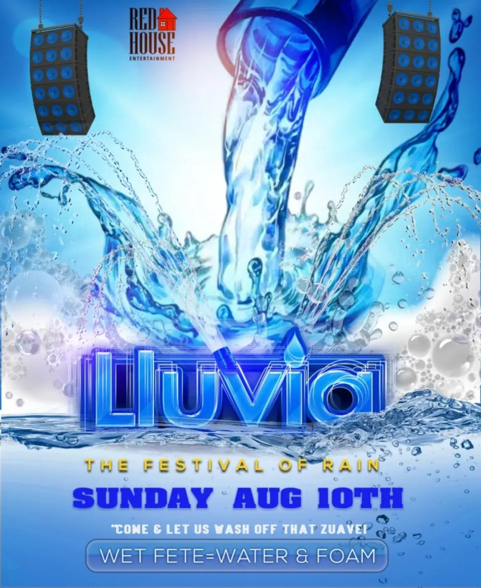 Lluvia flyer or graphic.