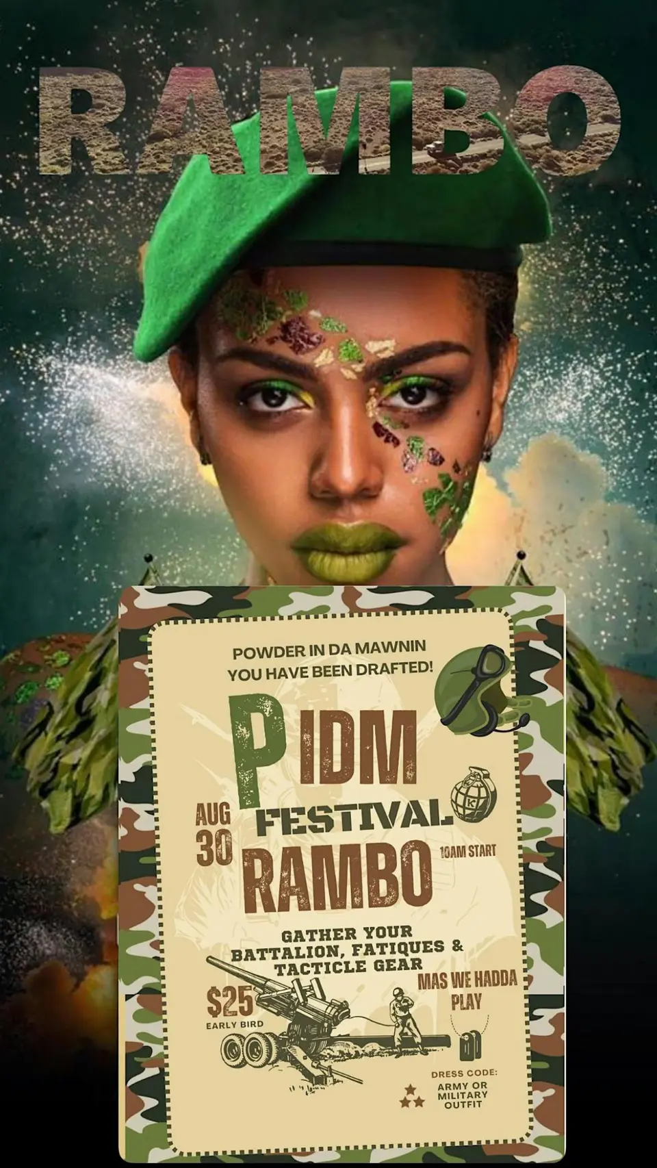 RAMBO Dutty Festival, PIDM flyer or graphic.