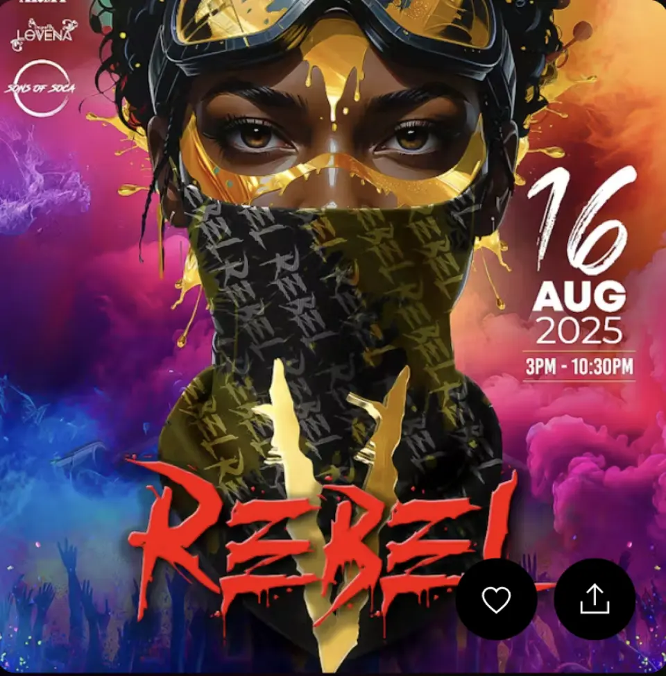 Rebel V flyer or graphic.