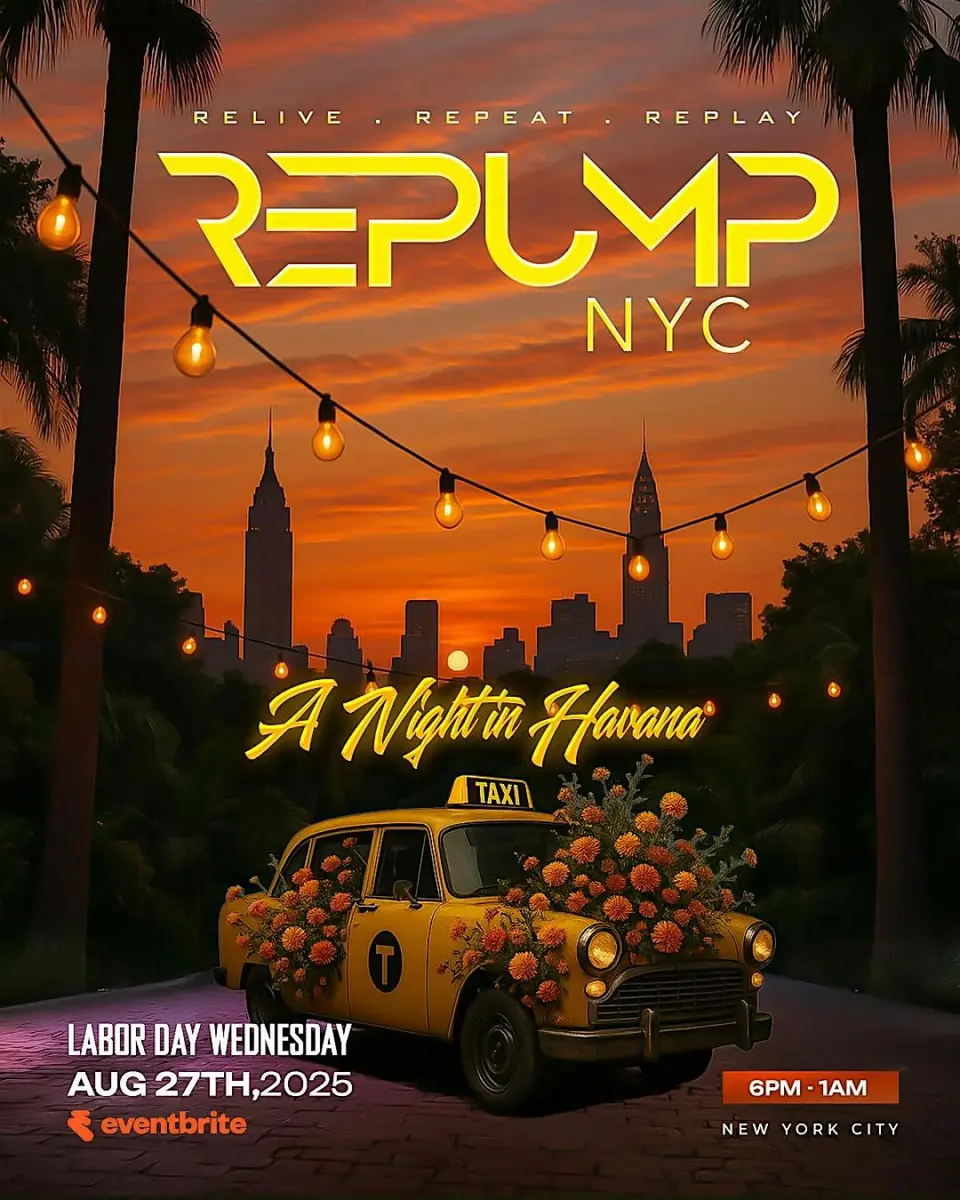 Repump NYC: A Night In Havana flyer or graphic.