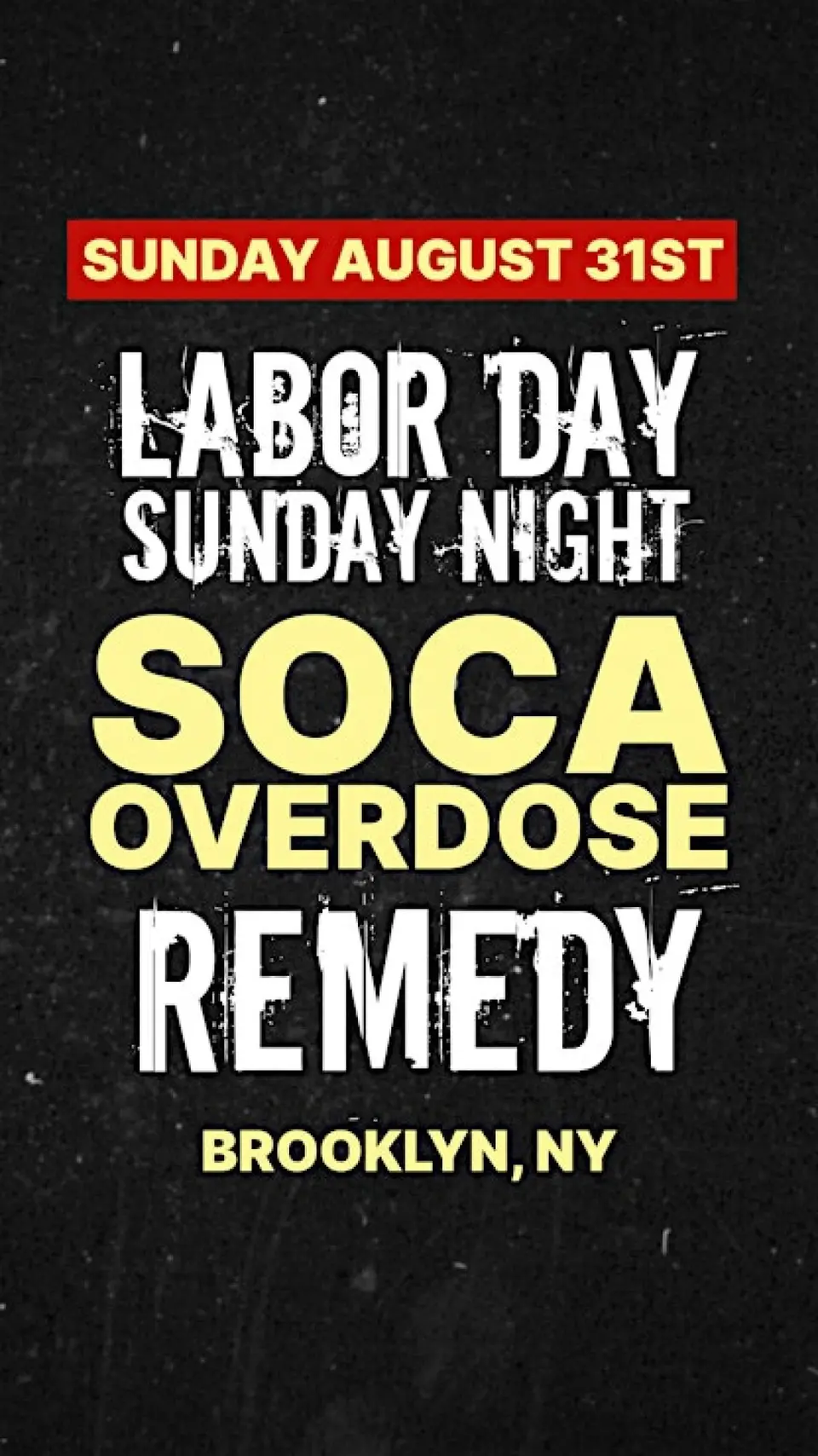 Soca Overdose Remedy ReJouvertNation flyer or graphic.