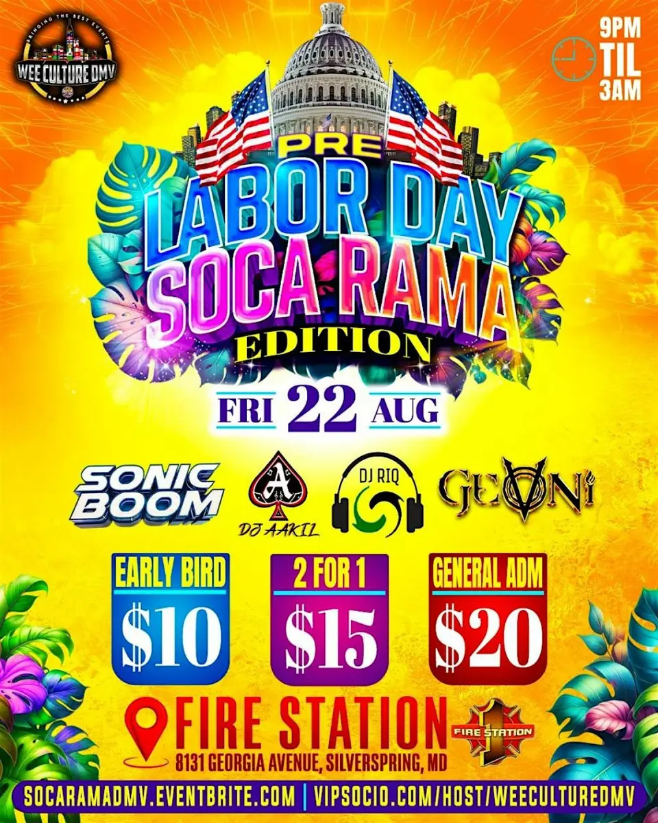 Soca Rama flyer or graphic.