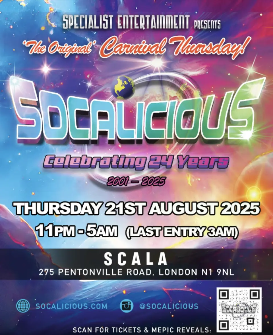 Socalicious flyer or graphic.