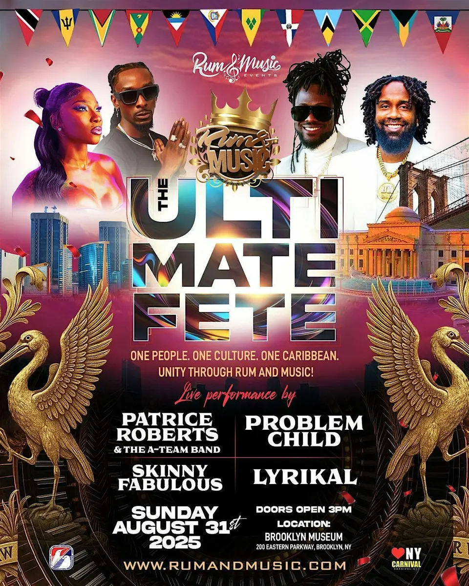 The Ultimate Fete - Rum & Music flyer or graphic.