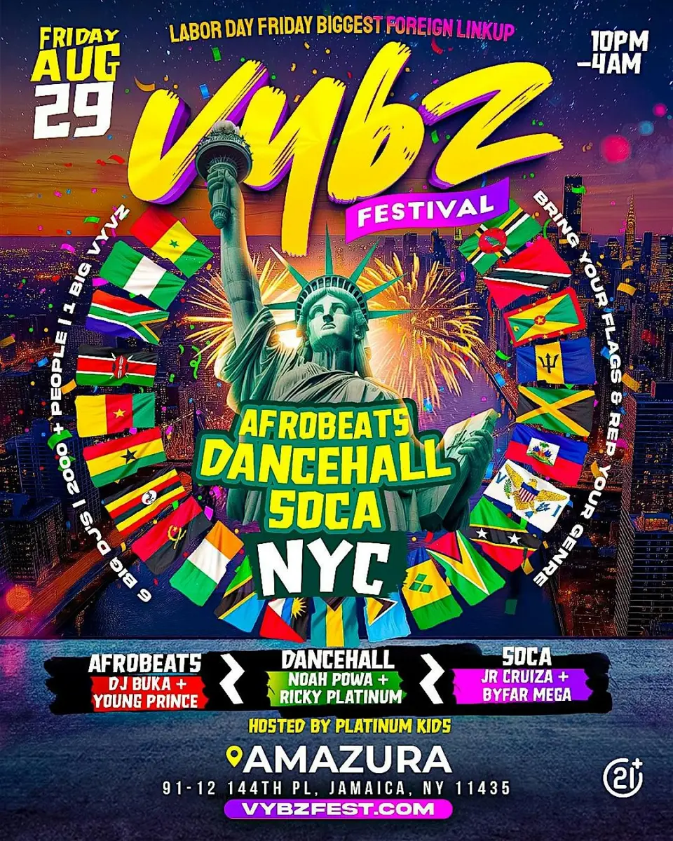 Vybz Fest flyer or graphic.
