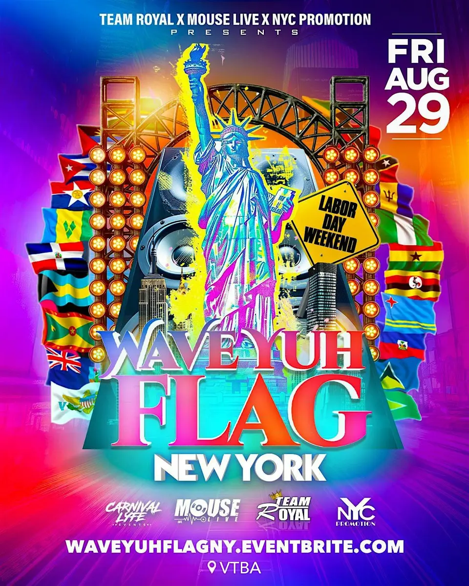 Wave Yuh Flag flyer or graphic.