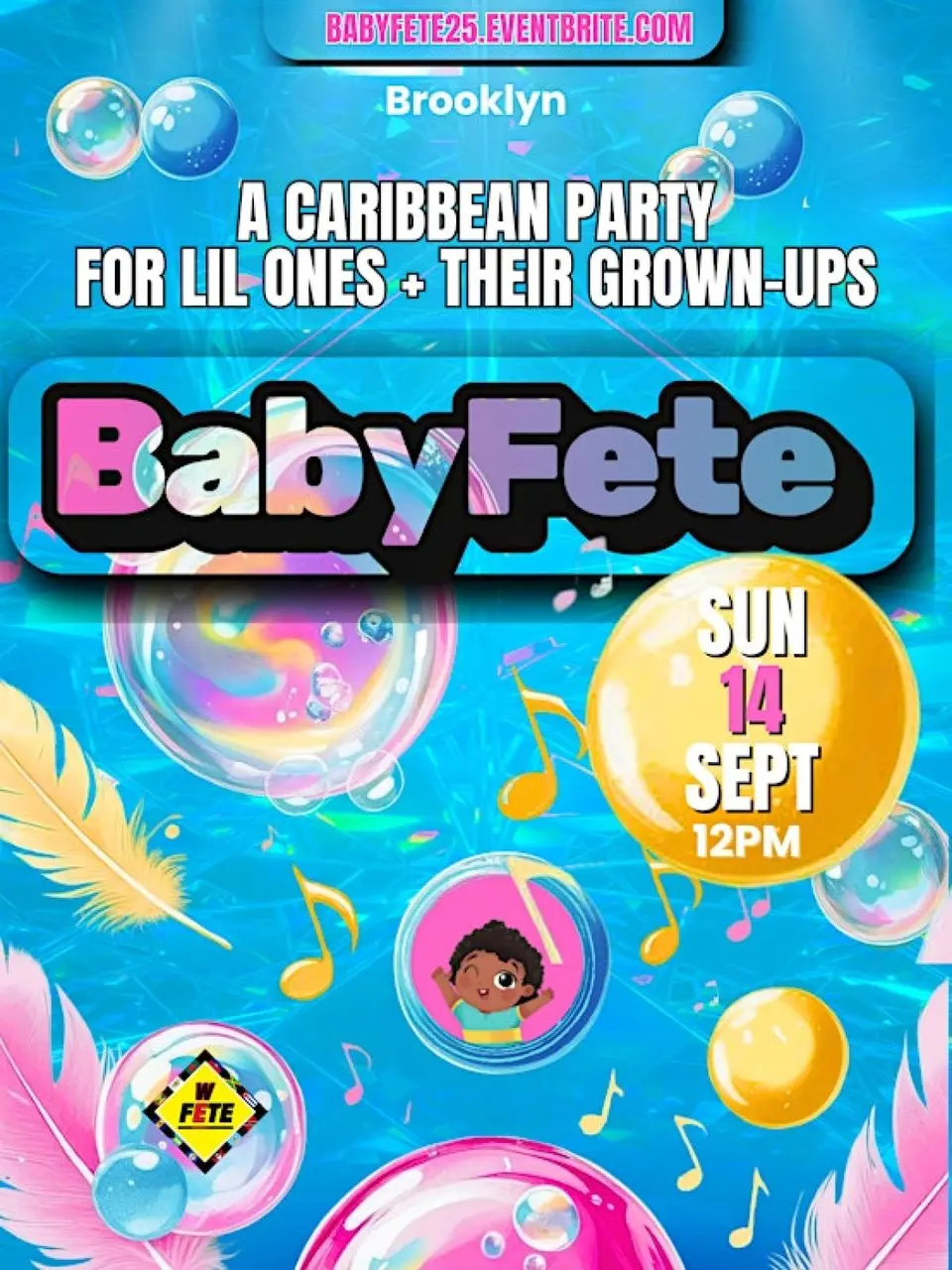 Baby Fete flyer or graphic.