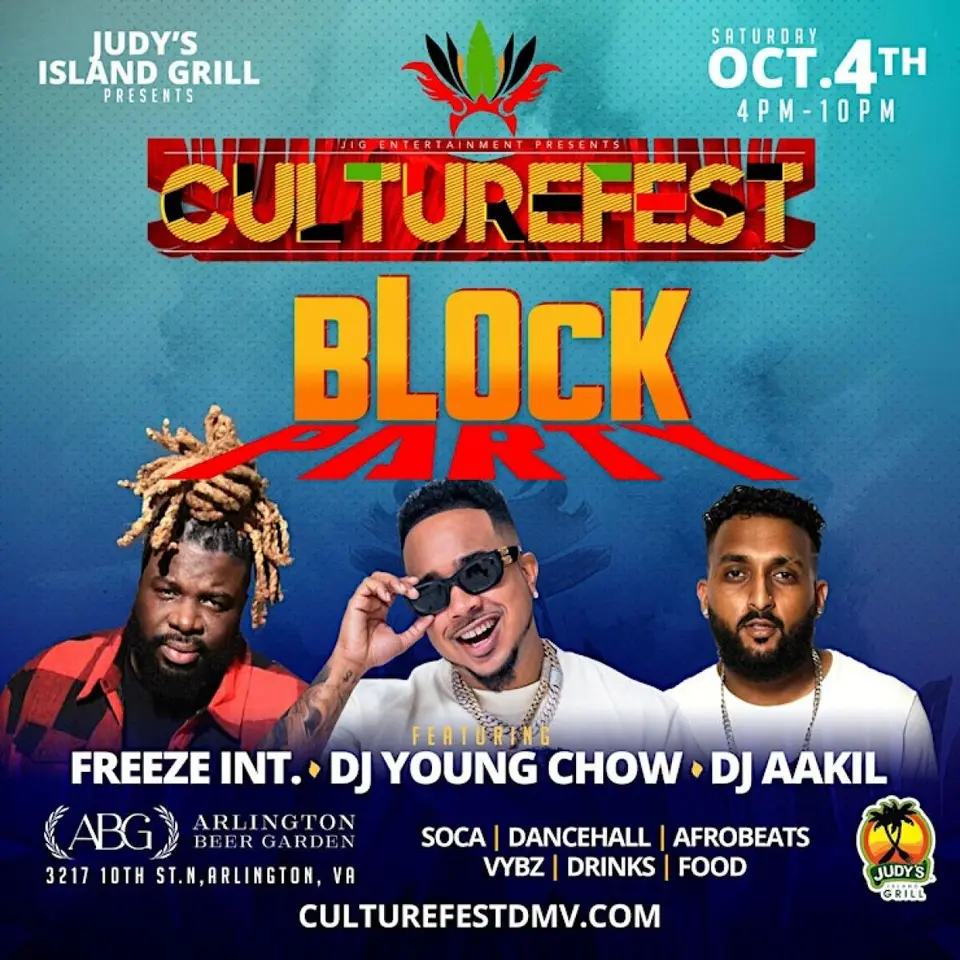 CultureFest Block Party flyer or graphic.