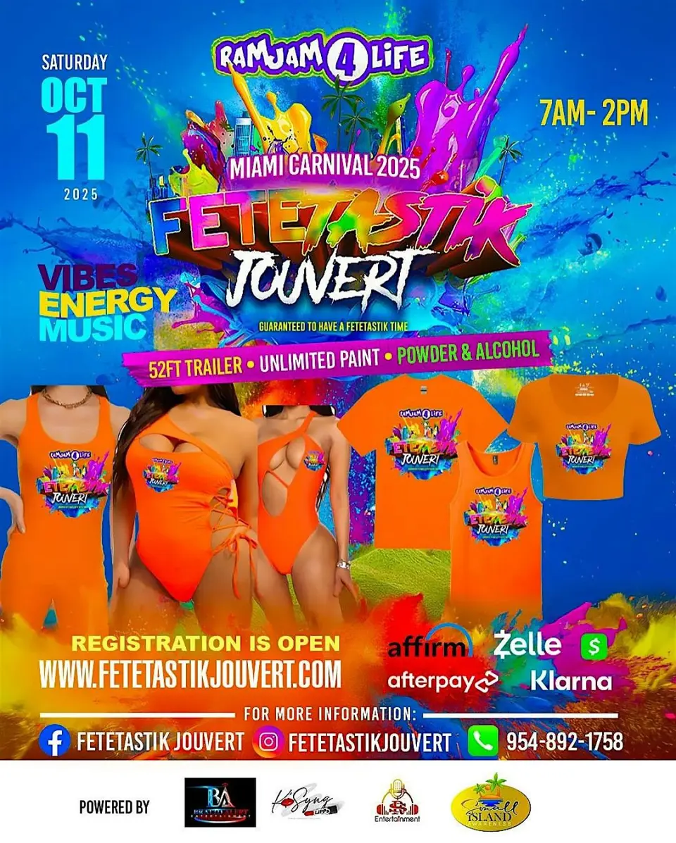 FETEtastik Jouvert flyer or graphic.