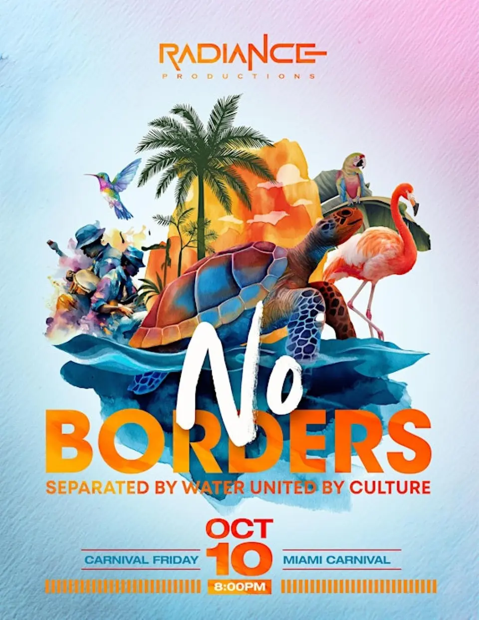 No Borders flyer or graphic.