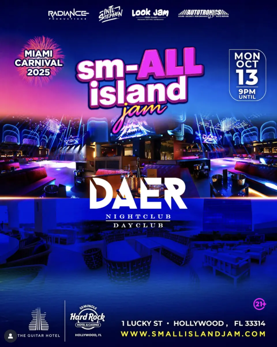 smALL Island Jam flyer or graphic.