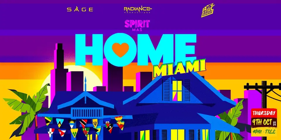 Spirit Home in Miami  flyer or graphic.