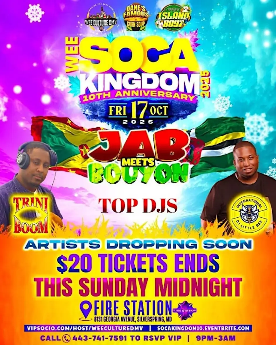 Wee Soca Kingdom flyer or graphic.