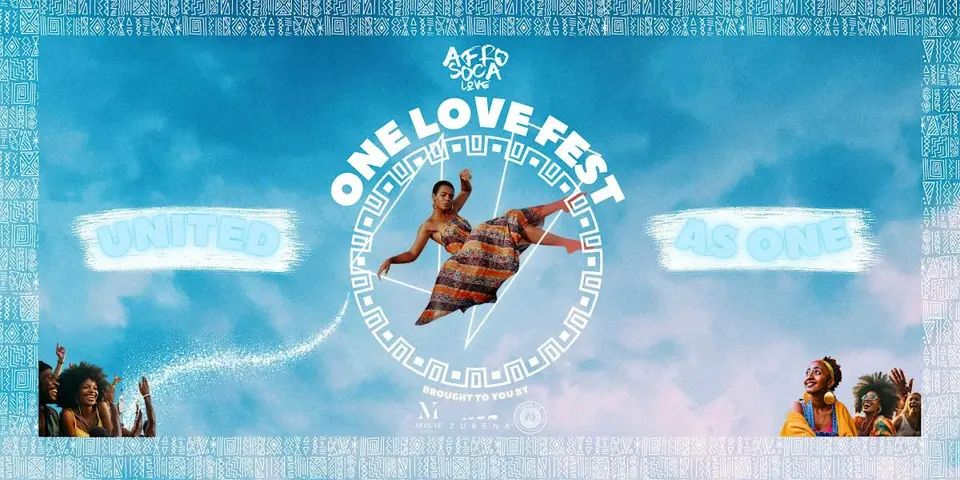 AfroSocaLove : DC One Love Music Show (Feat Maga Stories ) flyer or graphic.