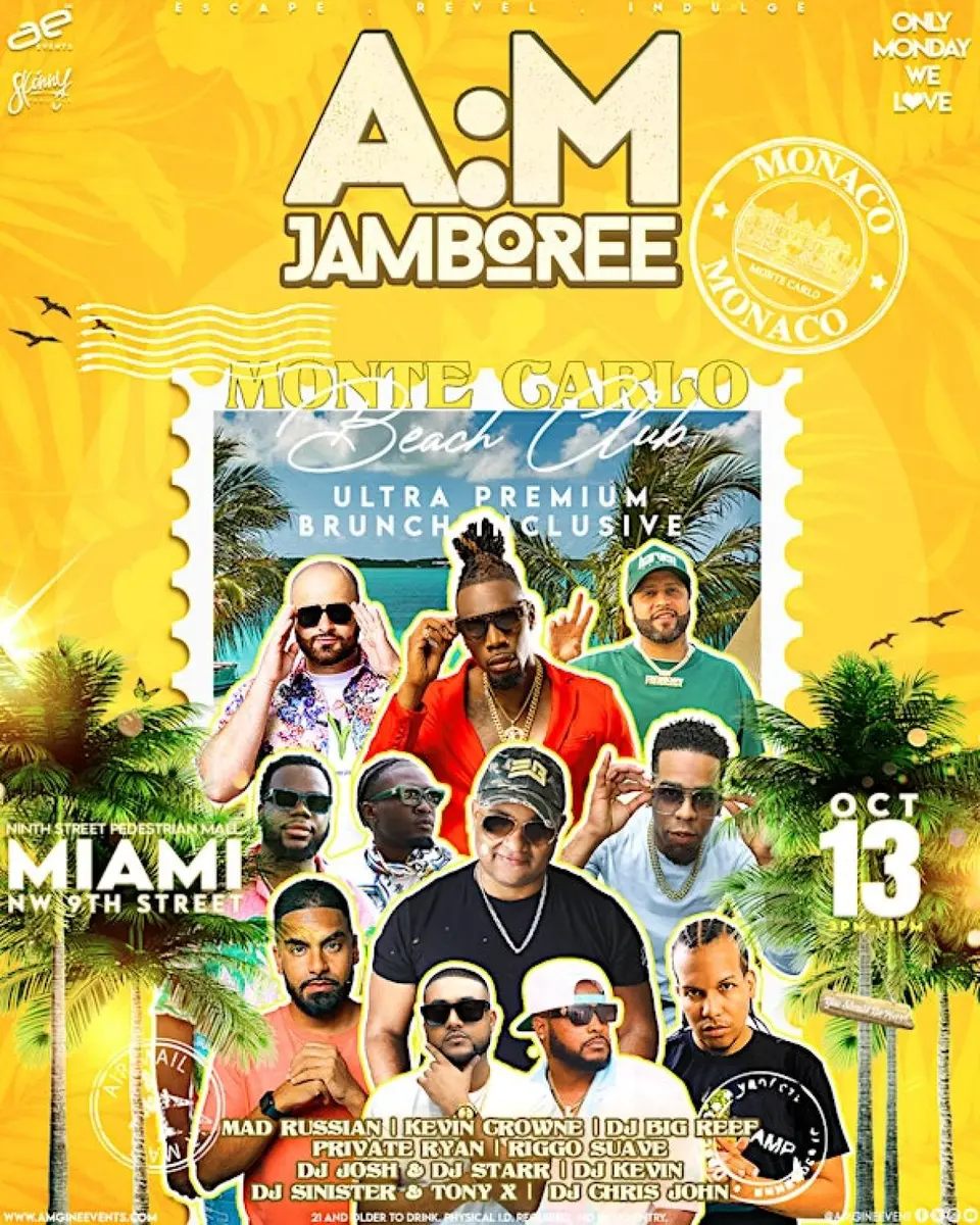 A:M Jamboree flyer or graphic.