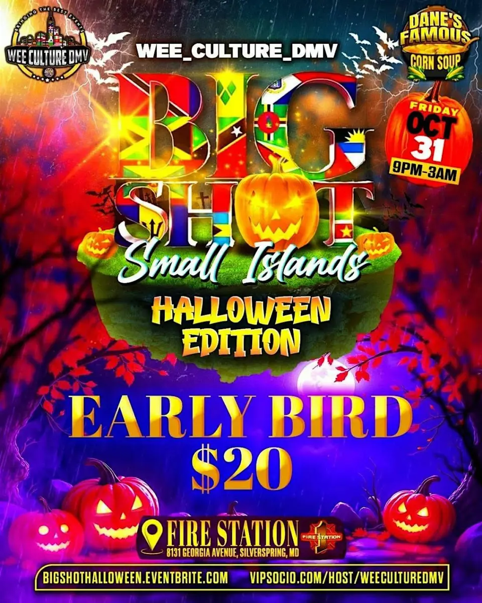 Big Shot Small Islands Halloween Edition flyer or graphic.