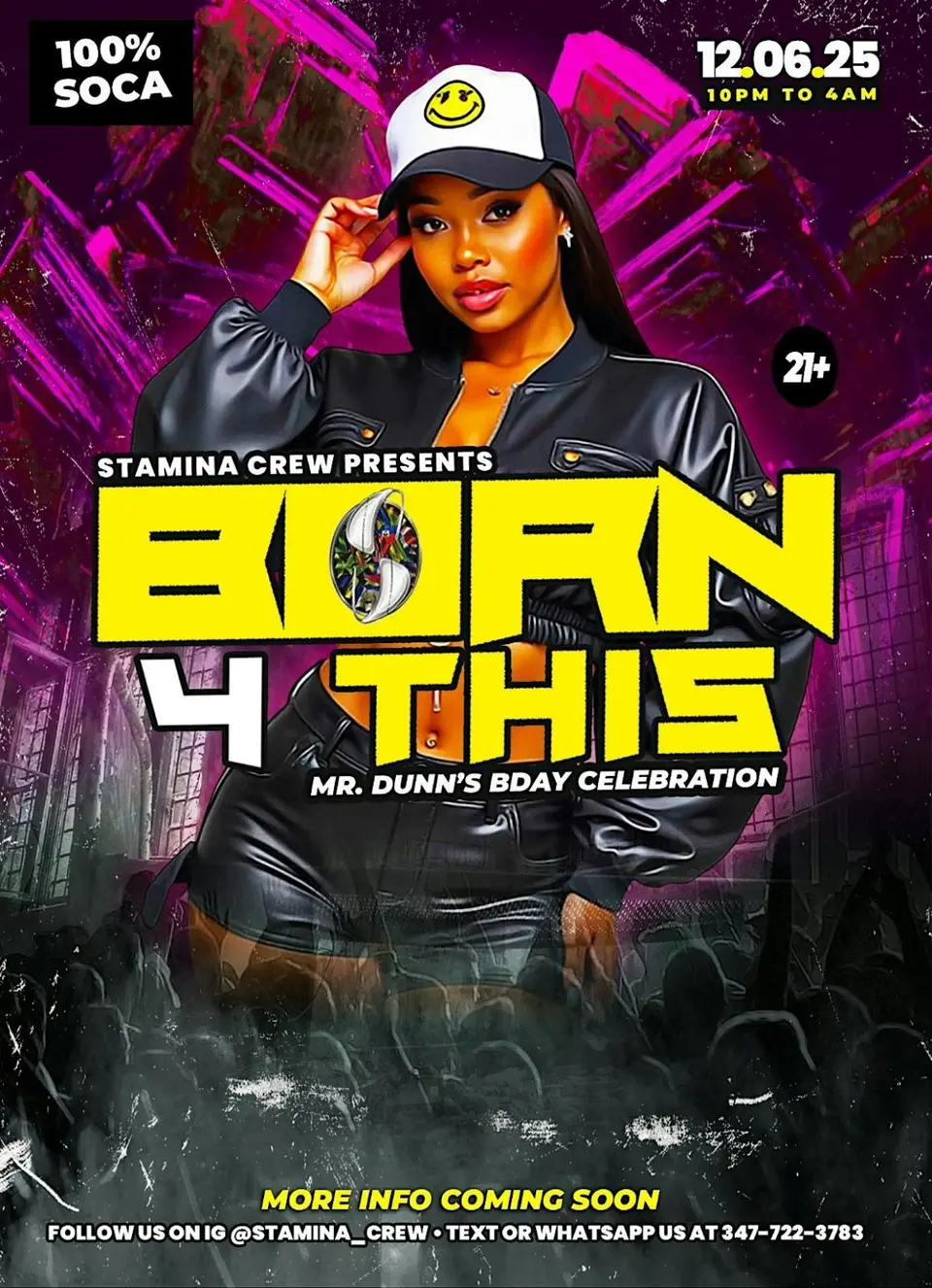 Born 4 This flyer or graphic.