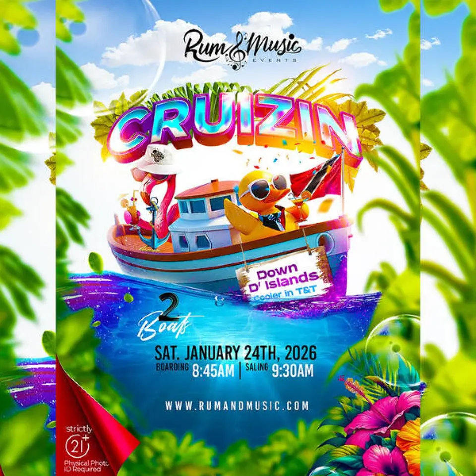 Cruizin Down D Islands  flyer or graphic.