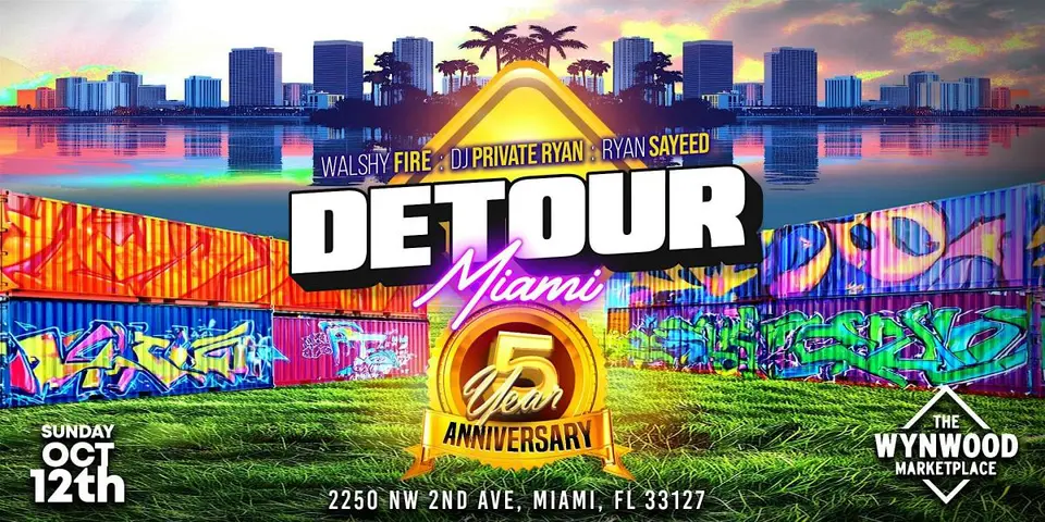 Detour! flyer or graphic.