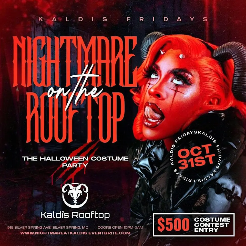 Nightmare on The Rooftop flyer or graphic.