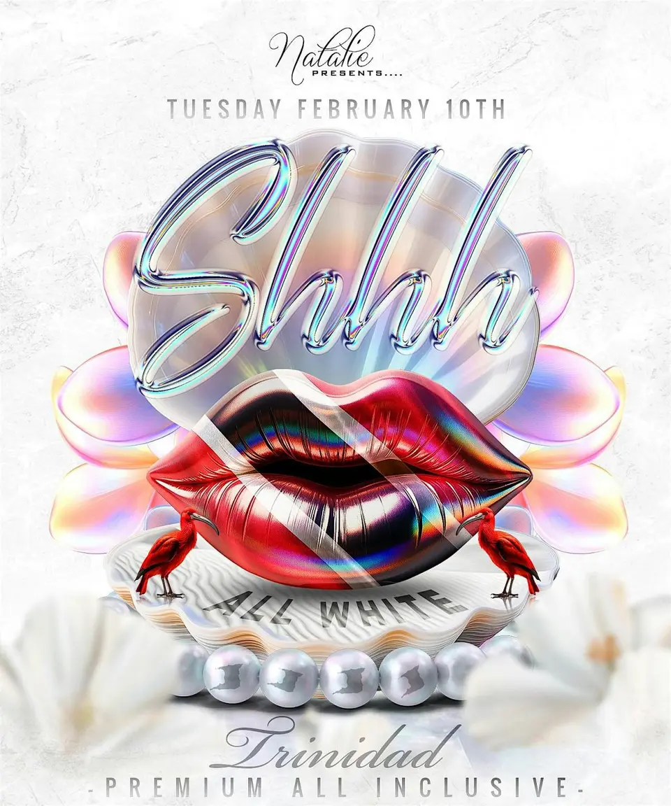 Shhh flyer or graphic.